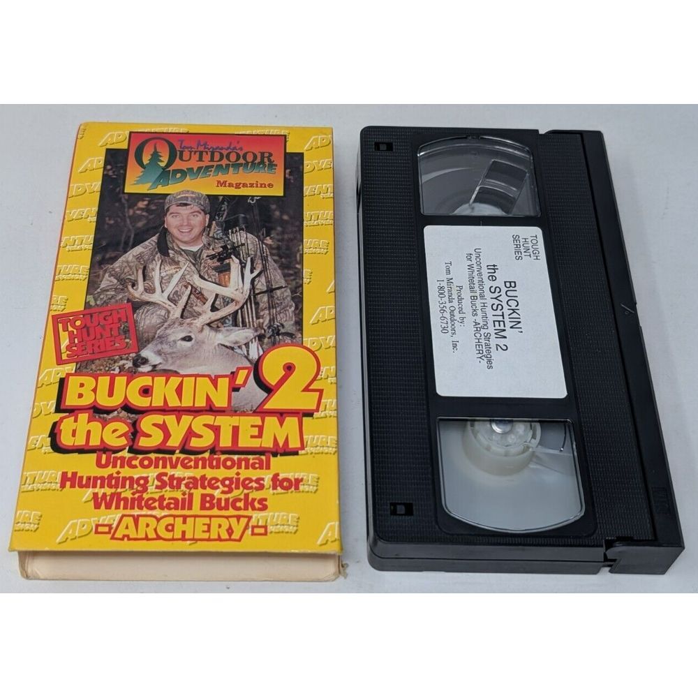 Tom Miranda Deer Hunting VHS Tape Buckin The System Whitetail Archery Bowhunting